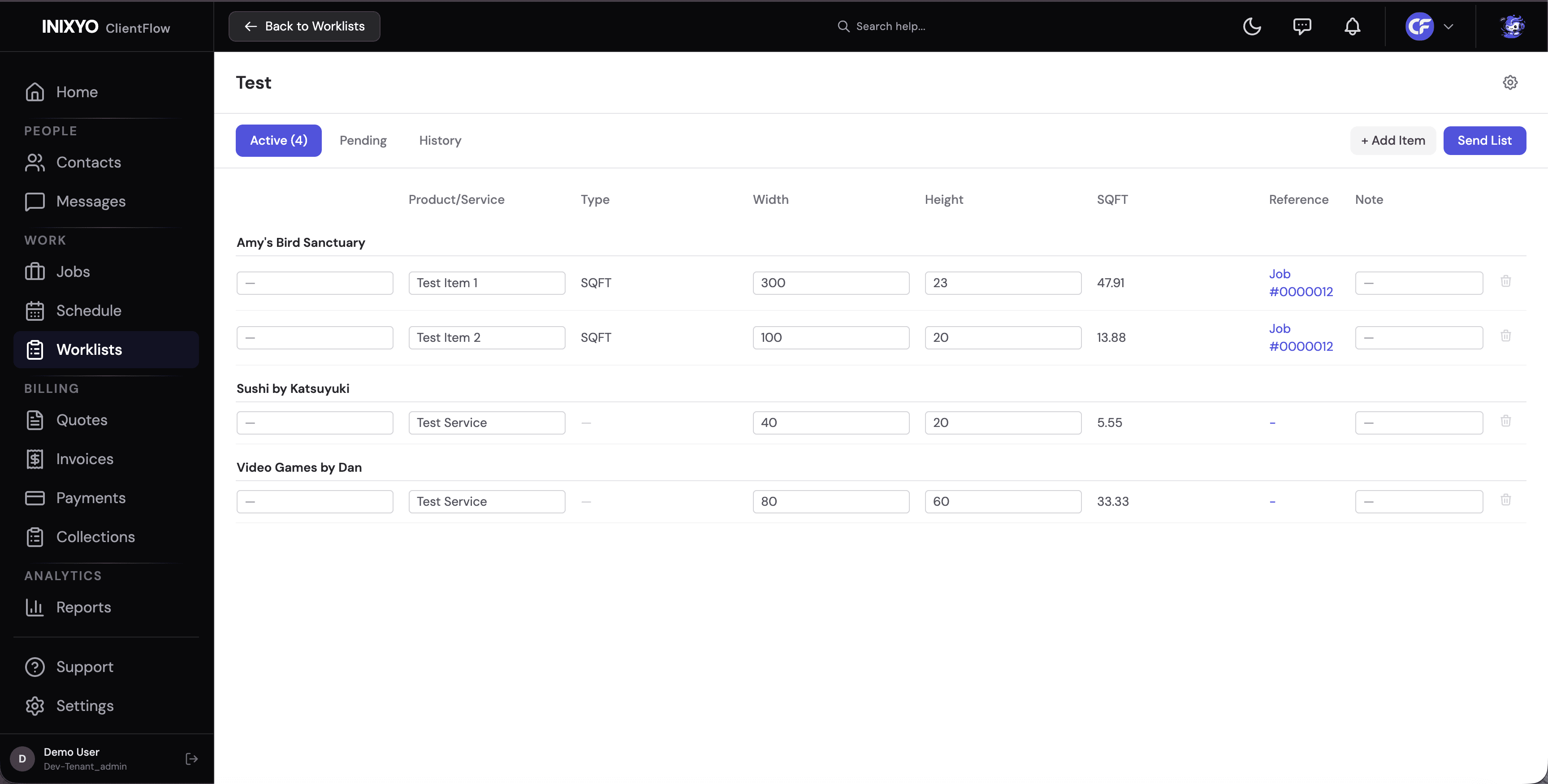 ClientFlow Worklists